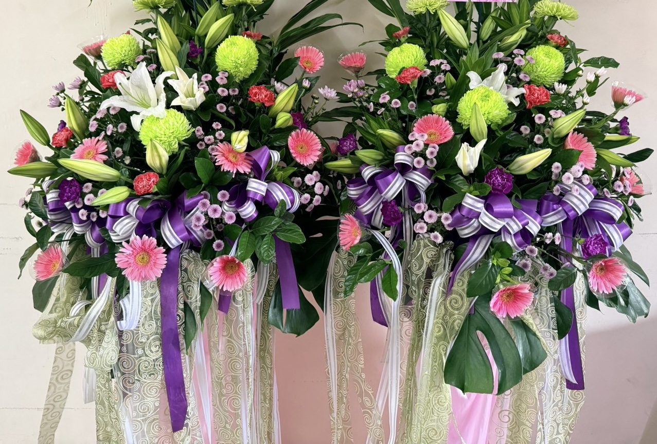 台南鮮花柱作品2