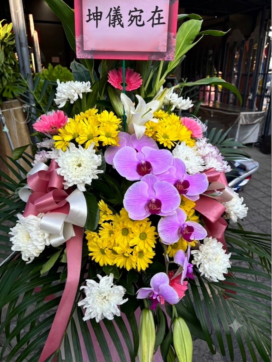 台南告別式花柱作品2